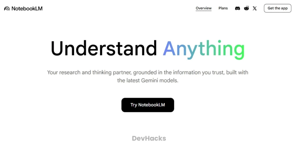 Google AI Tools For Developers: NotebookLM